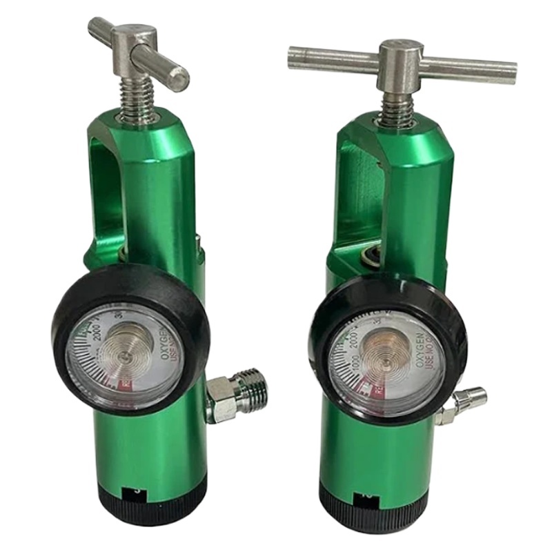 Medical Oxygen Regulator with DISS/BARB Interface and CGA870/540 for Gas Cylinders, 3000 PSI - Image 3