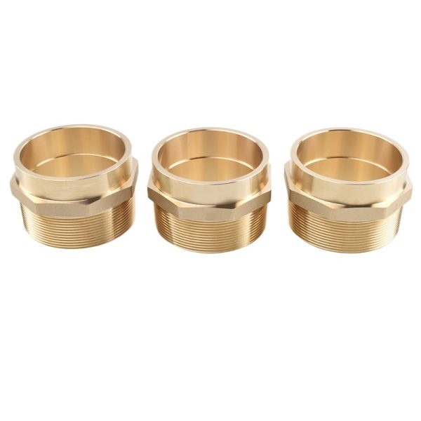 58 Brass Male Thread Union Connector (6 points-4 inch) External Thread Pipe Fitting Hose Adapter for plumbing and industrial systems