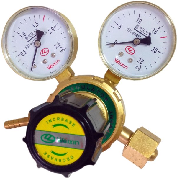 All-Copper Nitrogen Pressure Regulator (0-2.5 MPa / 0-25 MPa) for Industrial Gas Tanks, Weixin WX-YQD-07 - รูปภาพ 2
