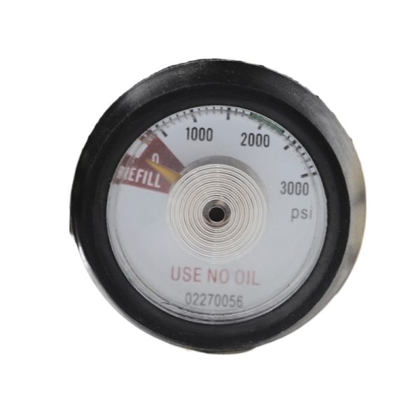 Refrigerant Charging Adapter with Pressure Gauge (0-3000 PSI) and Handwheel, Alloy Body, for Helium Gas, Stable Pressure Regulation - Gambar 2