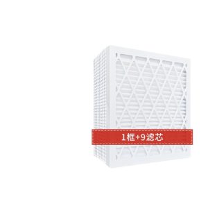 MERV 13 Air Filter 14x14x1 in - Plastic Frame HVAC Furnace Filters for Allergies, Dust, Pet Dander (1+9 Pack)