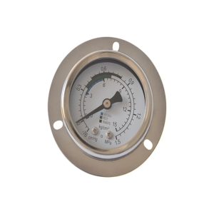 Axial Refrigerant Pressure Gauge Y50ZT (R134a, R22, R407C, -76cmHg to 1.5MPa) for Refrigeration Dryers