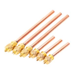Refrigeration Charging Valve Copper Straight Tube Needle Valve for HVAC Systems
