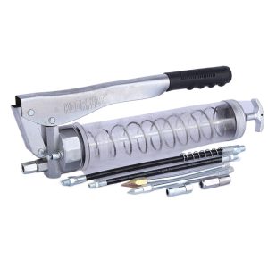 Clear Lever Grease Gun (900cc, 10000-13000 PSI) for Excavators & Construction Machinery