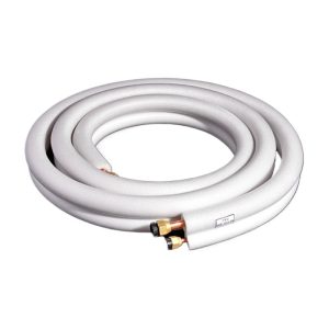 Peephole 1P Air Conditioner Insulated Copper Pipe with Thicker Pressure-Resistant PVC Coating for HVAC, 6.35x0.6 + 9.52x0.6mm, 1-3 Meters Length, Universal Fit for Mini Split AC Units