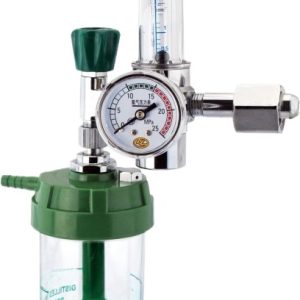 Oxygen Inhaler with Pressure Gauge (0-25 MPa) and Flow Meter (1-10 L/min), Float Type, Single-Stage Design