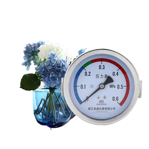 Clip-on Pressure Gauge (Y100ZK) 0-0.6 MPa for Hydraulic Water Air Applications