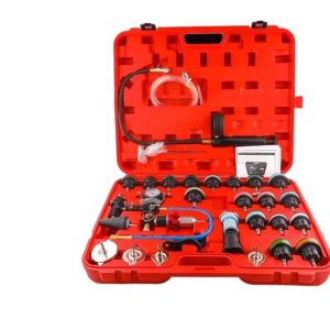 28-Piece Radiator Pressure Tester & Vacuum Coolant Refill Kit (Premium Nylon Material) for Universal Automotive Cooling System Leak Detection and Antifreeze Tool