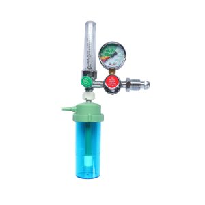 Medical Oxygen Flowmeter & Regulator Kit (G5/8 External Thread) with Flow Meter: 0-15 L/Min and Pressure Gauge 0-3500 PSI for Oxygen Therapy, Medical Gas Accessories, Oxygen Inlet Flow Regulator