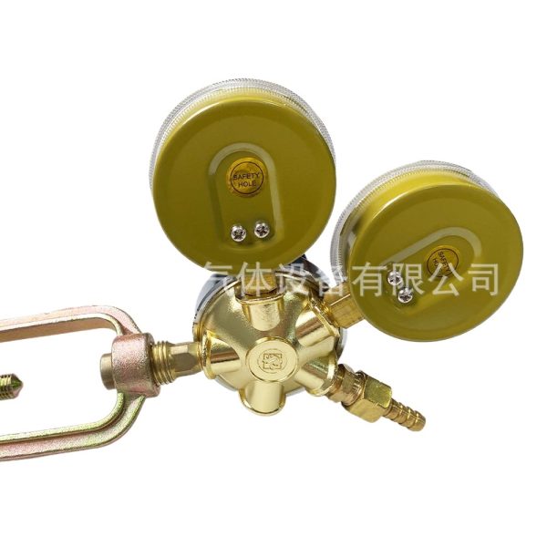 Shake-Proof Acetylene Pressure Reducer with Cage, Full Copper Corrosion-Resistant Acetylene Regulator - Image 3