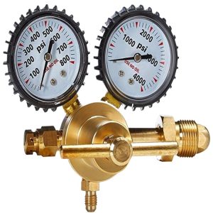 Argon Gas Pressure Regulator, Dual Gauge Single Stage, US Standard, 0-25 MPa, 30 Flow Rate