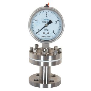 EWON Stainless Steel Diaphragm Pressure Gauge YTF-100H/MF/F4 (0-4 MPa) for Industrial HVAC Systems