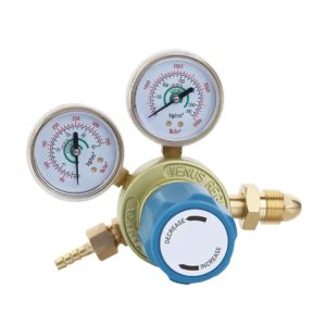 MEDIUM DUTY TANAKA Oxygen Regulator Welding Cutting Gauge with 0-4000 lb/in² Gauge and 0-350 lb/in² Gauge for Oxygen