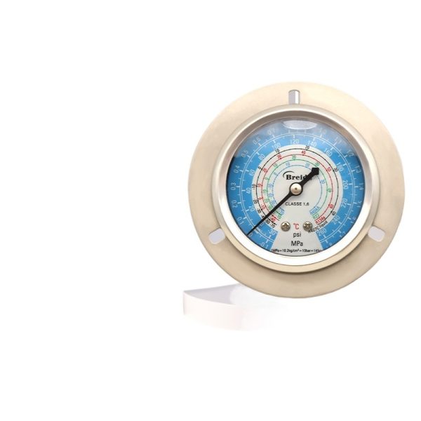 Refrigerant Pressure Gauge High Precision Manifold Gauge for HVAC AC Systems with R404A R22 R134a R407C psi MPa Readings