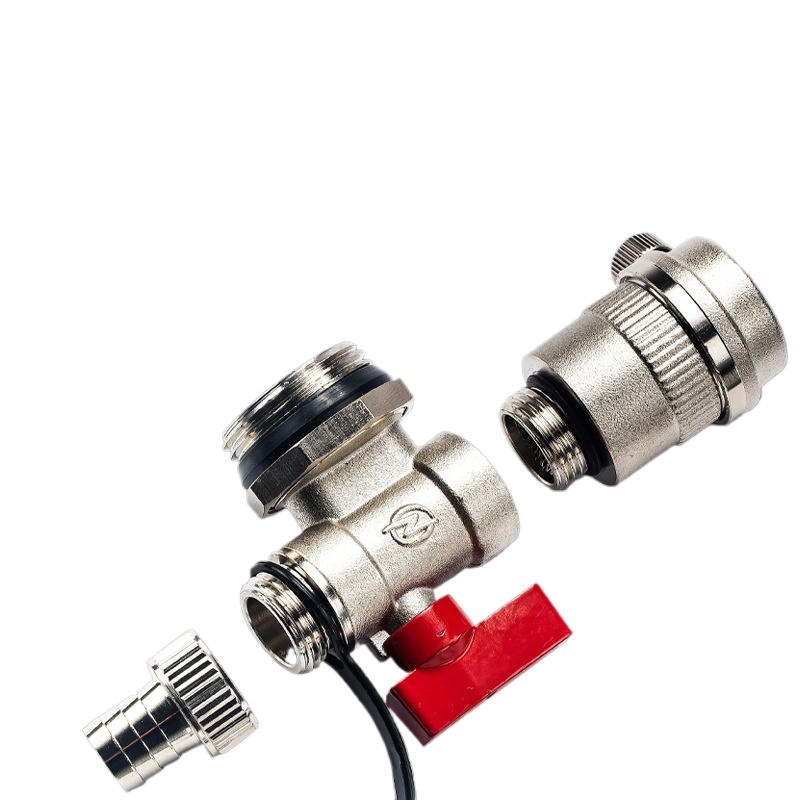 Floor Heating Automatic Air Vent Valve (Full Copper, 1-inch, 1.2-inch) compatible with HVAC Hydronic Radiant Heat Systems - Image 3