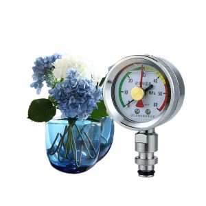BZY60 Mining Pressure Gauge Shockproof Dual Pointer Hydraulic Support Pressure Vacuum Gauge, 0-60MPa for BZY60 Hydraulic Jack