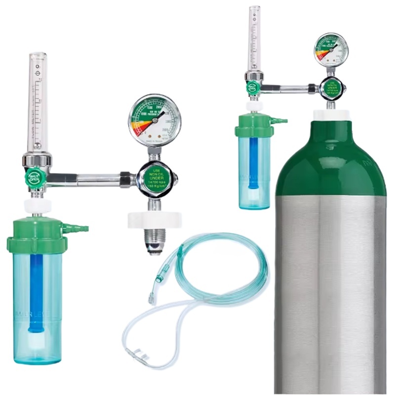 Bull Nose Oxygen Flow Meter with Humidifier Bottle (0-25 MPa, 1-15 L/min) for Medical Oxygen Delivery, Replaces ATOR-1 - Image 3