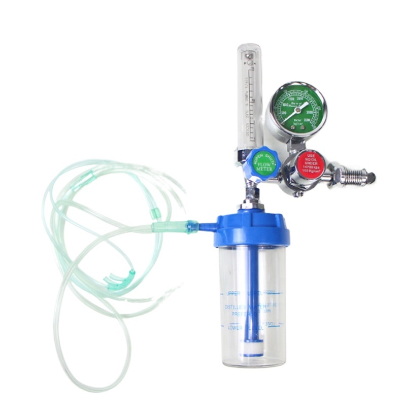 Medical Oxygen Inhaler with Flow Meter Regulator (0-25 MPa, 1-10 L/min) and Accessories for Oxygen Cylinder - Image 2
