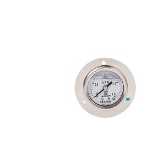 Axial Oil Pressure Gauge YN40/ZT (0-1.6MPa) with Stainless Steel Casing for Hydraulic Systems
