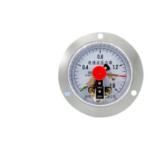 Axial Magnetic Contact Pressure Gauge YXC-100ZT (0-1.6Mpa, 100mm) for Industrial Applications