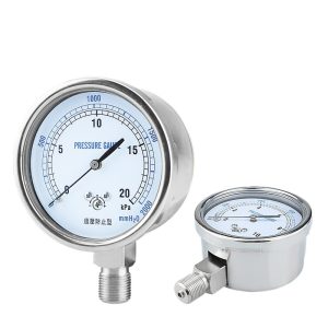 KAIXUAN YE75 Diaphragm Pressure Gauge with Overpressure Protection (0-2.5KPa to 0-100KPa, -2.5-0KPa to -60-0KPa, -5-5KPa, -10-10KPa) for Gas HVAC Systems