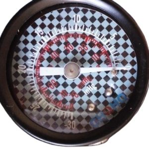 Analog Vacuum Pressure Gauge (0 to -30 inHg, 40mm Dial), for HVAC Vacuum Equipment, Medical Devices, and Industrial Applications