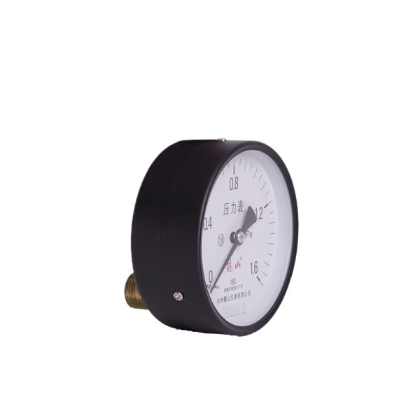 Axial Pressure Gauge Y100Z (0-1.6 MPa, 100mm Dial) for Water Systems & Air Tanks, Replaces 0019004 - Imagem 2