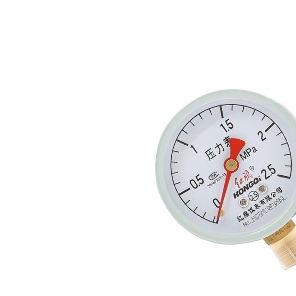 Hongqi Y-60 Pressure Gauge Water Pressure Vacuum Negative Pressure Meter for HVAC Firefighting Tire Pressure - 이미지 2