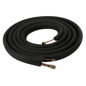 Customizable Insulated Copper Line Set Interconnecting Pipe for HVAC Systems, Universal Fit, No-Welding Connector