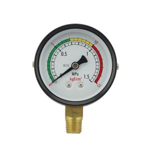 Radial Pressure Gauge (0-1.5 MPa, 0-15 kgf/cm²) with CL1.5 Accuracy for HVAC Systems