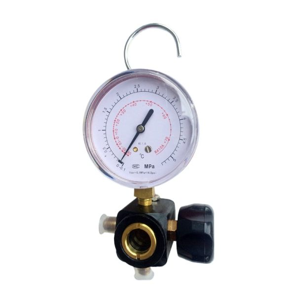 Automotive AC Refrigerant Pressure Gauge Kit (0-5 MPa, R410A compatibility) for AC Charging System with Single Valve, KL1.6 precision - Image 2