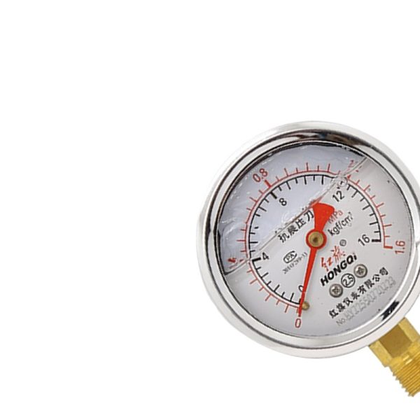 Hongqi YTN-60 Shock-Resistant Pressure Gauge - Oil-Filled Vacuum Gauge, M14*1.5 Connection, 0-60MPa & Negative Pressure, 60mm Diameter, High Precision - 이미지 2