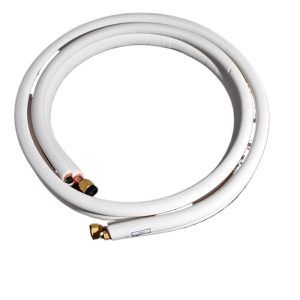 Flexible Insulated Copper Pipe Set (1/4" + 5/8" Diameter) for HVAC Split Systems, Compatible with 3HP Air Conditioners
