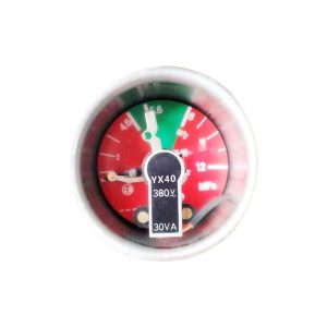 Micro Stainless Steel Electric Contact Pressure Gauge YX40 (0-12 MPa, 2.5 Accuracy Class, 380V, 30VA) with Alarm Function for HVAC Systems