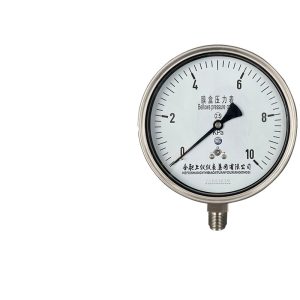 Stainless Steel Bellows Pressure Gauge YE-150B KPa (0-10 KPa, 2.5 Accuracy) for HVAC Systems