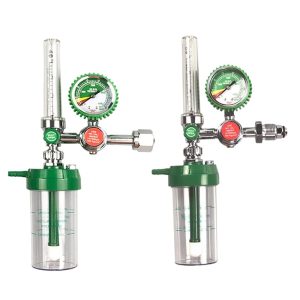 Floating Oxygen Inhaler with Regulator & Humidifier Bubble Bottle Meter (0-25 MPa Pressure, 1-10L/min Flow)