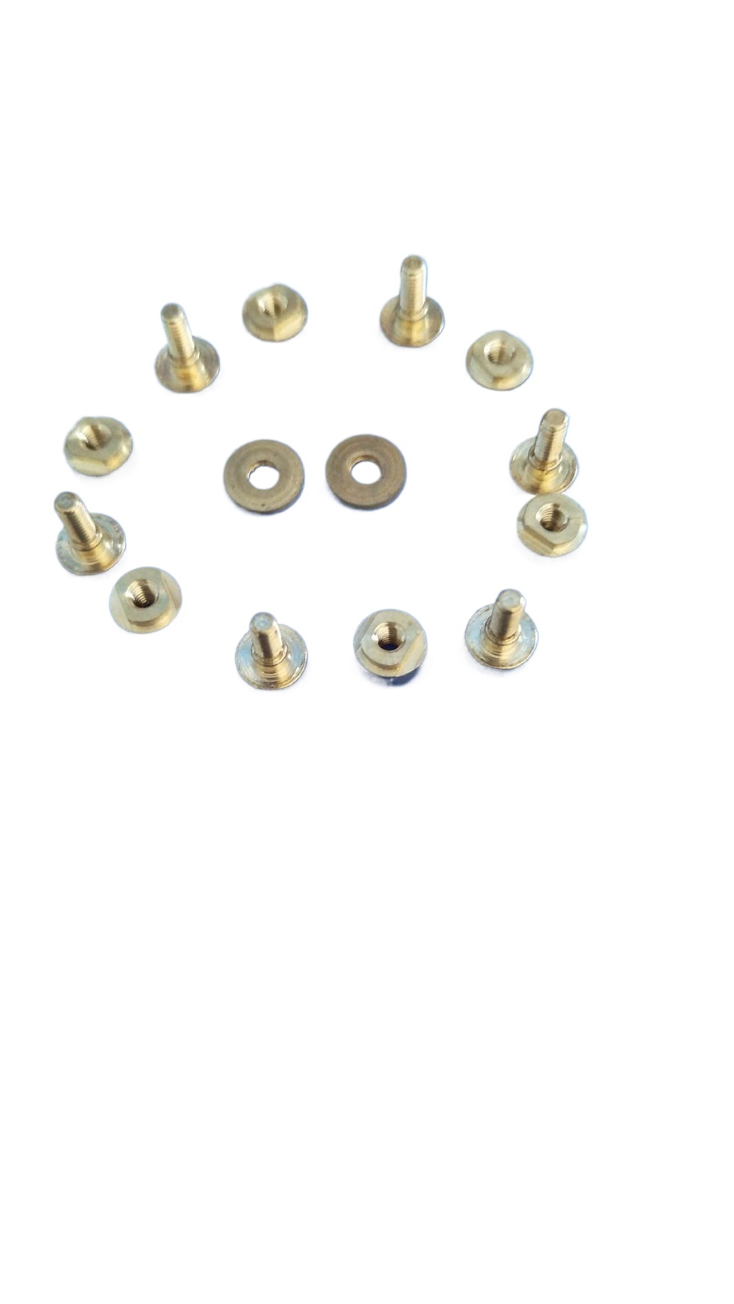 Pressure Gauge Fine Adjustment Screw 7-1.5-M2, Brass C3602, for Precision Instruments - Image 2