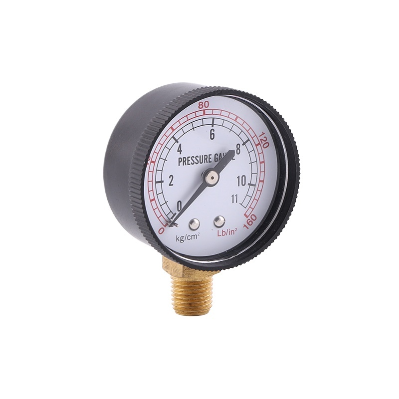 Pressure Gauge 50mm ABS Case Copper Connector 0-11kg/cm2 for HVAC Systems - Image 2