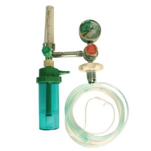 Medical Oxygen Flow Meter with Humidifier Bottle and Nasal Cannula for Oxygen Therapy
