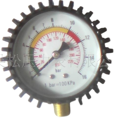 Professional Aluminum Tire Pressure Gauge (0-16 BAR/0-220 PSI, 63mm Diameter) for Car Tire Pressure Monitoring - Image 3