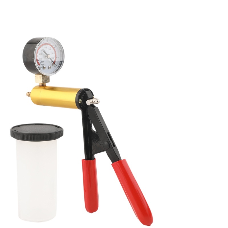 Automotive Manual Vacuum Pump Kit with Copper Core Suction Gun & Shockproof Gauge for Brake and Oil Change, High Suction Power - Image 3