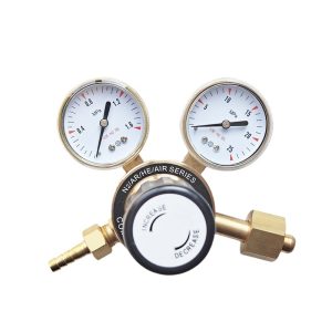 Standard Gas Pressure Regulator (0-1.6 MPa, 0-25 MPa) for N2/Ar/He/Air Series, all-copper, high-purity cylinder