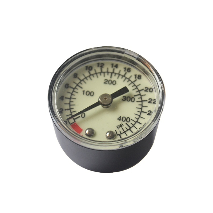 Luminous Dial Medical Pressure Gauge Y-40Z Axial Connection 40mm Diameter, 0-3 MPa / 0-400 PSI / 0-30 ATM/bar Range, for HVAC Medical Systems - Image 2