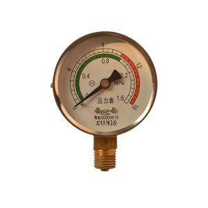 Radial Pressure Gauge Y60 for Air Compressor (0-1.6MPa), 60mm Dial, M14*1.5 Thread, Accuracy Class 2.5