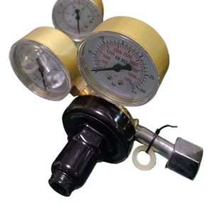 RUPP Argon CO2 Gas Regulator, Dual Gauge Flow Meter Pressure Reducer for Welding TR-01K