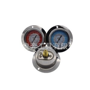 Refrigerant Pressure Gauge Kit (1.8MPa, 3.8MPa, 7/16" Connection, 60mm Diameter) for HVAC AC Refrigeration Systems