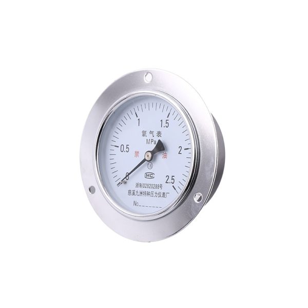 100mm Axial Oxygen Pressure Gauge (0-2.5 MPa, 1.6% Accuracy) for HVAC Systems - 이미지 3