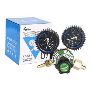 Yuepai YQD-09 Nitrogen Pressure Regulator with Dual Gauges for Welding & Gas Cylinders 0-2.5MPa, Shandong Manufactured