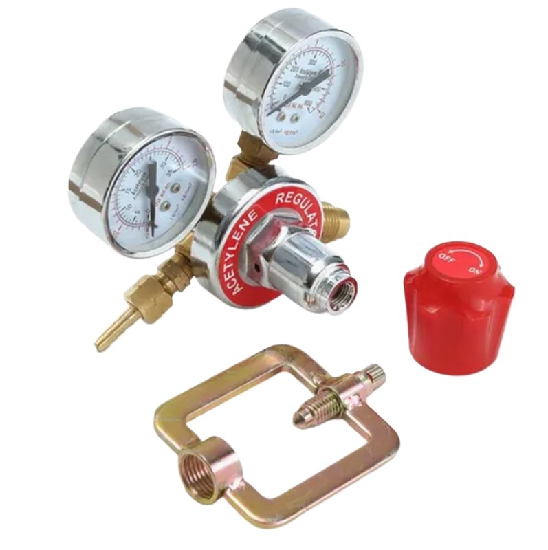 Acetylene Gas Regulator / Reducer with Dual Gauges (0-35 MPa, 0-600 PSI) for Welding Cutting - Image 2