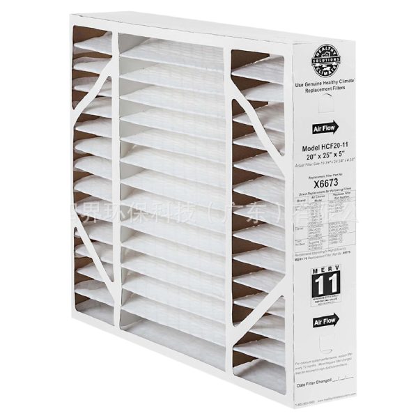 Healthy Climate Air Cleaner Filter 20x25x5 Merv 11 for Lennox HCF20-11, Replaces X6673 - Imej 3
